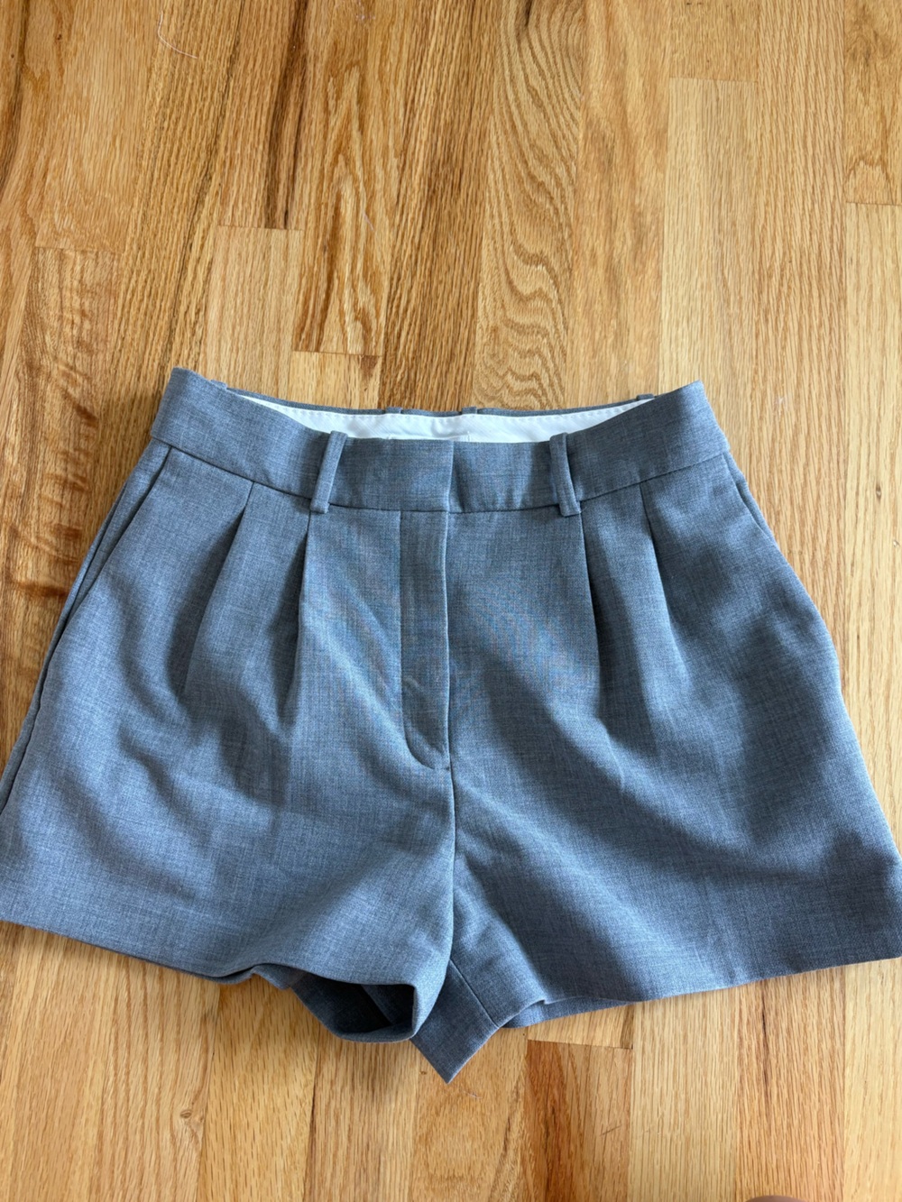 Babaton grey trouser shorts